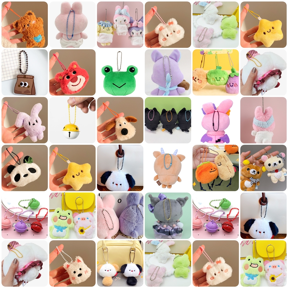 [12cm] 컬러 군번줄 볼체인 구슬줄 키링 모루 인형 DIY부자재 열쇠고리 - 상세 이미지 3