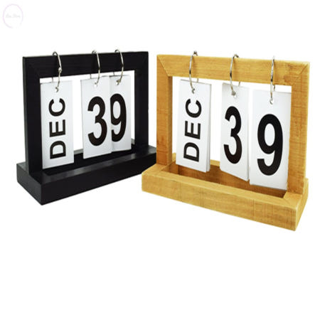 로아 데스크톱 나무달력 탁상용 숫자판 탁상달력