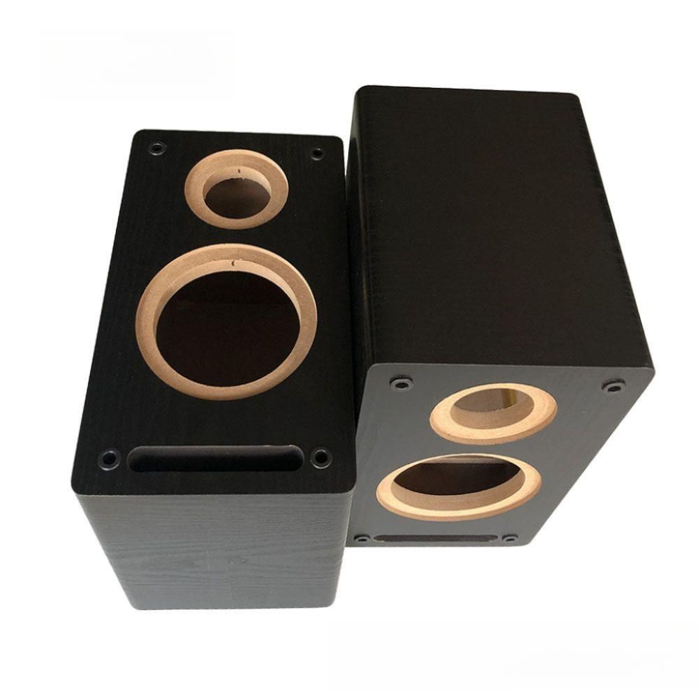 스피커통 3인치 만들기 원목 박스 고음 미로형 DIY 마호가니(2개) + 손잡이