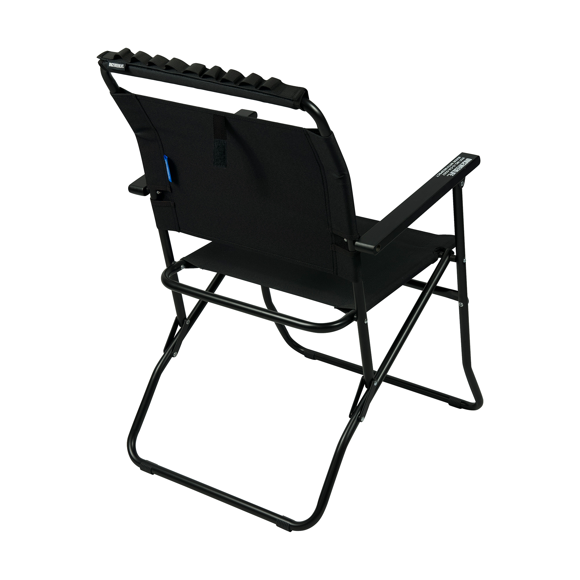 원스위크라이프 캠핑 접이식 폴딩 휴대용 경량 로버 체어 블랙