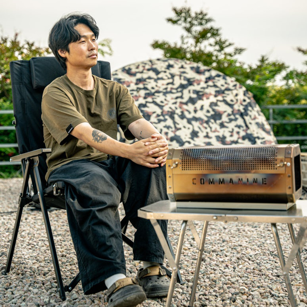 원스위크라이프 캠핑 경량 각도조절 리클라이너 롱 릴렉스 체어 블랙