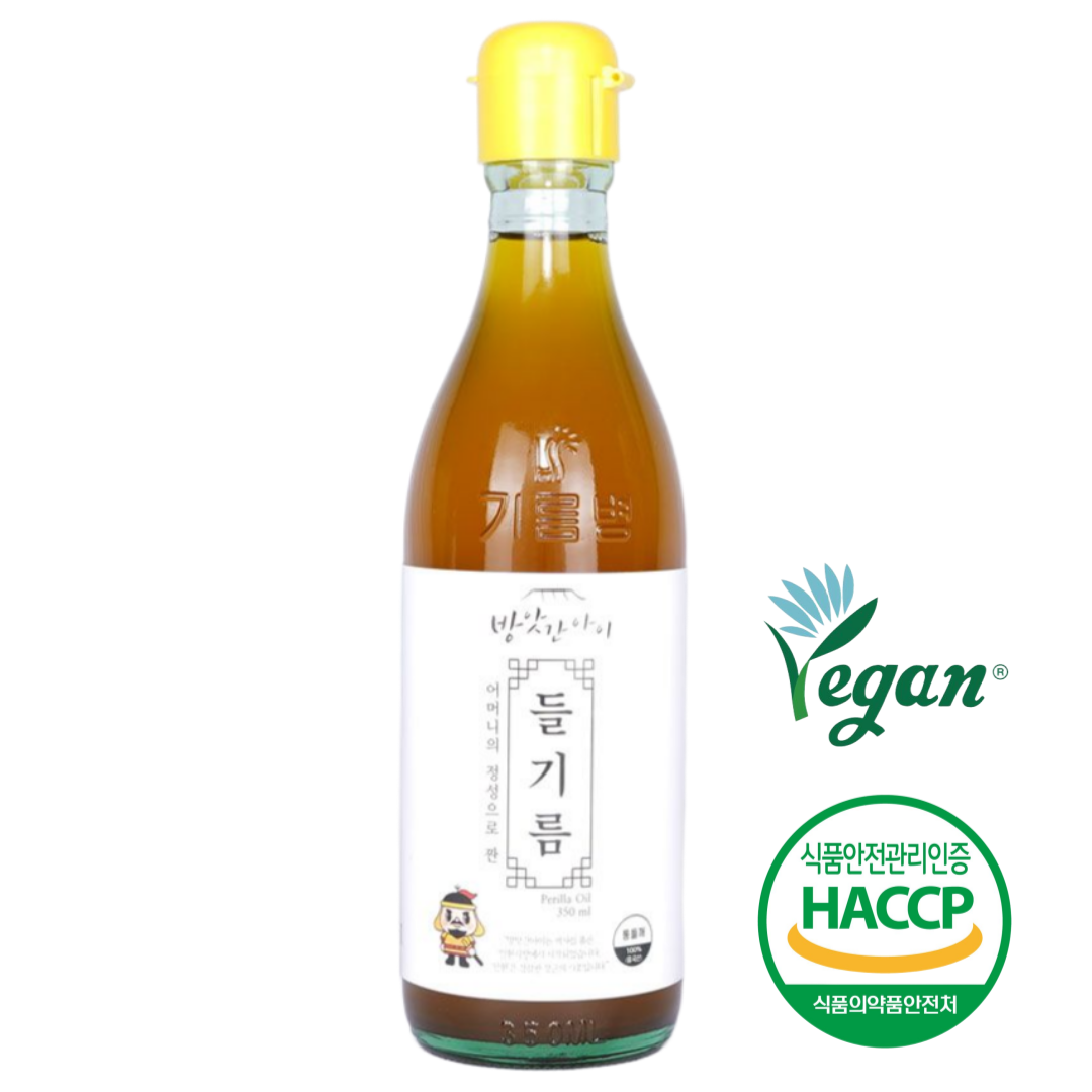 방앗간아이 고소한 100% 통들깨 착한 들기름 350ml 비건들기름