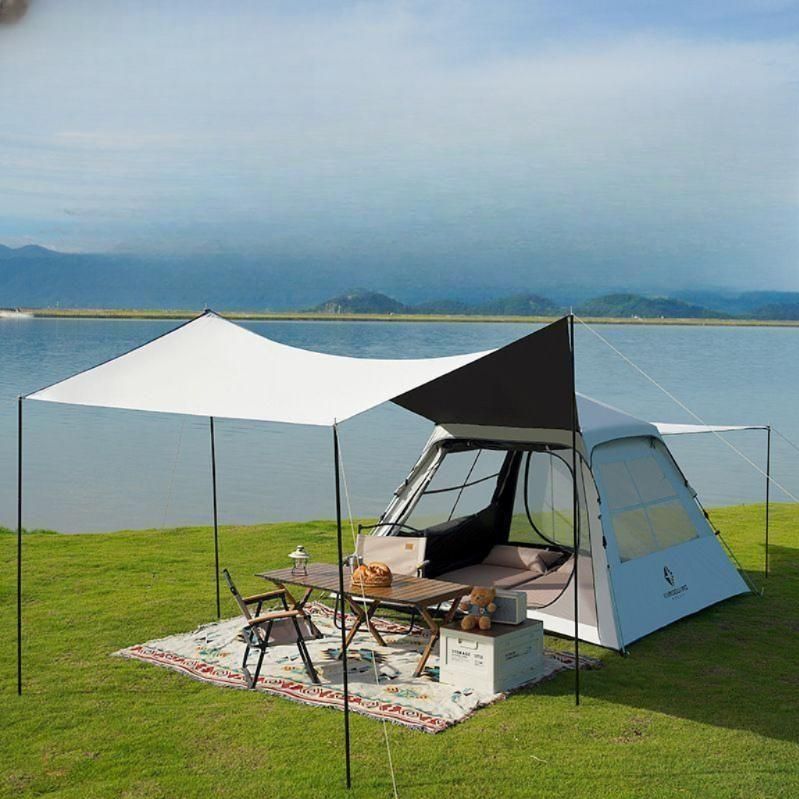 대형 원터치텐트 가족 나들이 캠핑텐트 감성 캐노피 L(3-5인용) 캐노피