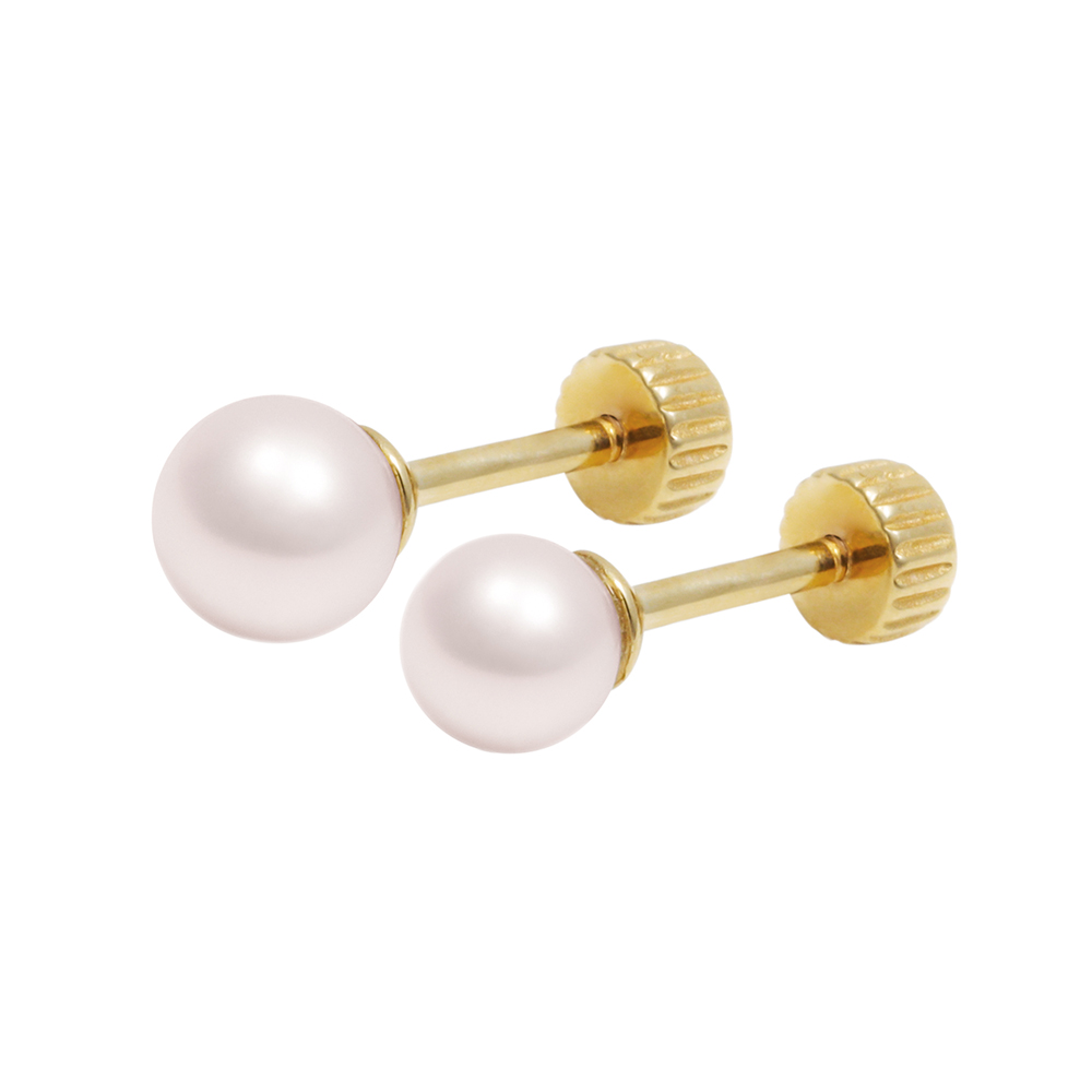 에비뉴다이아몬드 14K 18K 아코야 해수 진주 피어싱