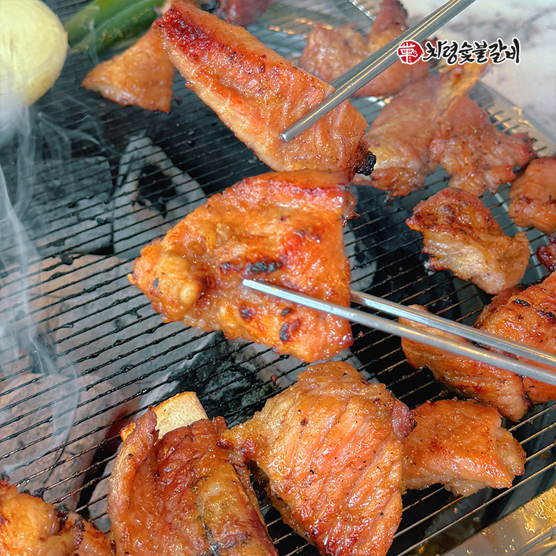 차령숯불갈비 국내산 한돈 수제 양념 돼지갈비 1.2kg, 1개 - 상세 이미지 3