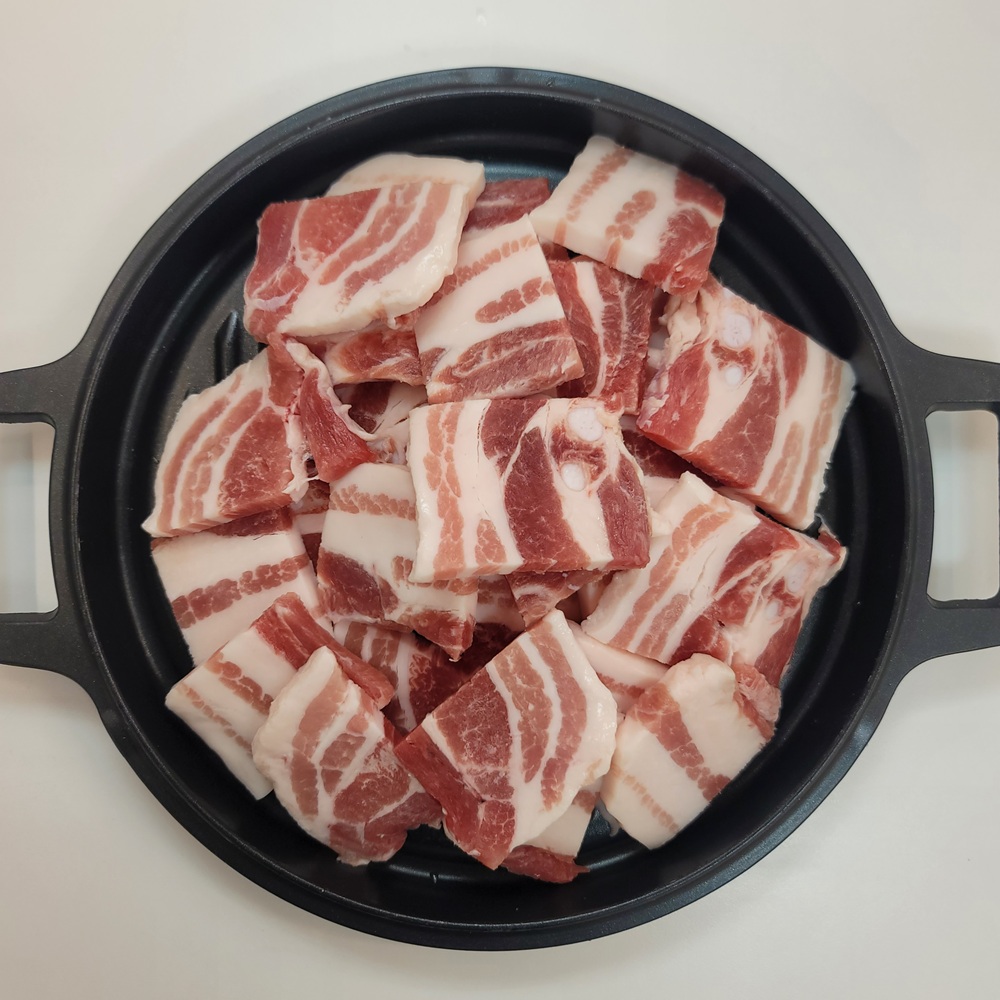 냉동삼겹살 1kg 구이용 냉삼 수육용 통 대패삼겹살 500g+500g - 상세 이미지 3