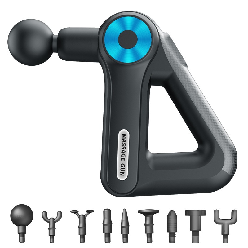 [25년형] 제트건 근육 마사지건 9헤드 USB충전 저주파모드 시원한 전신 마사지기