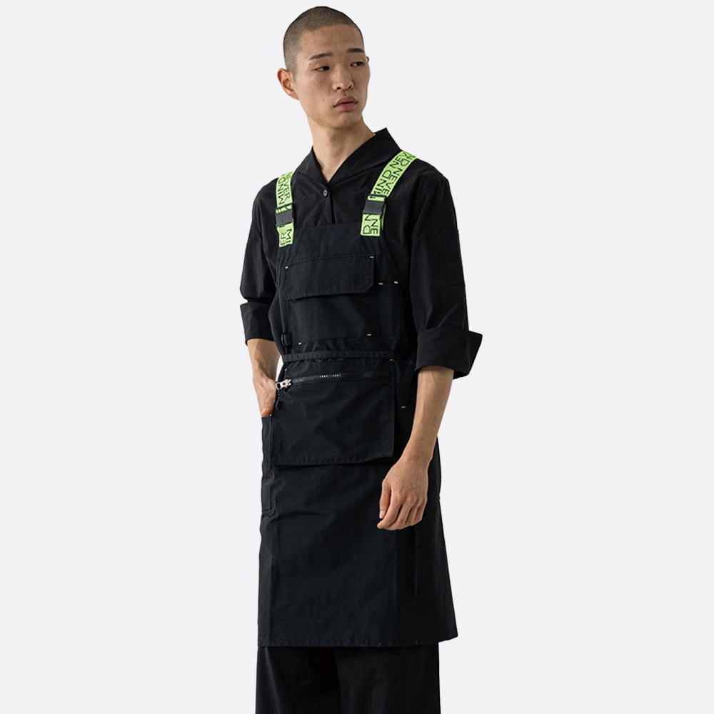 무브온 지퍼플로 그린밴드 H형앞치마 이미지 2