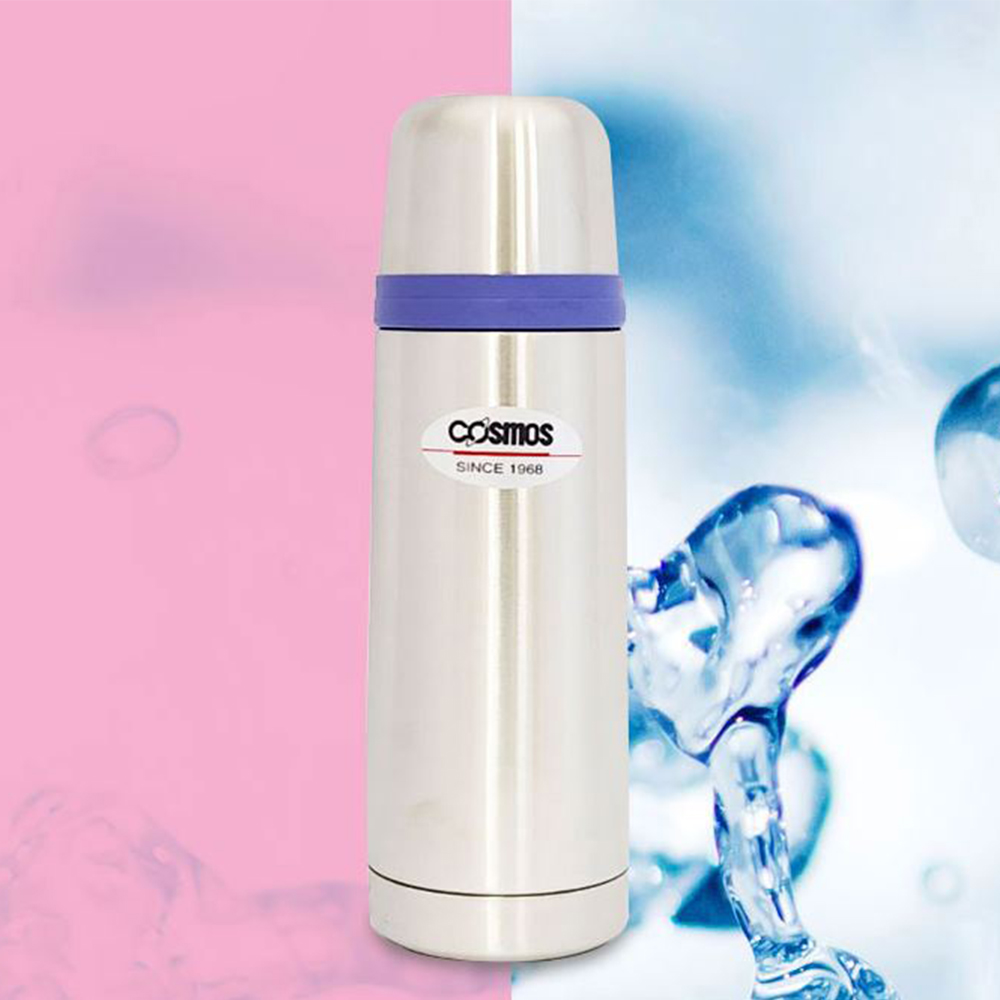 원터치 스텐 보온병 휴대용 야외 위생 뚜껑 보냉 물병