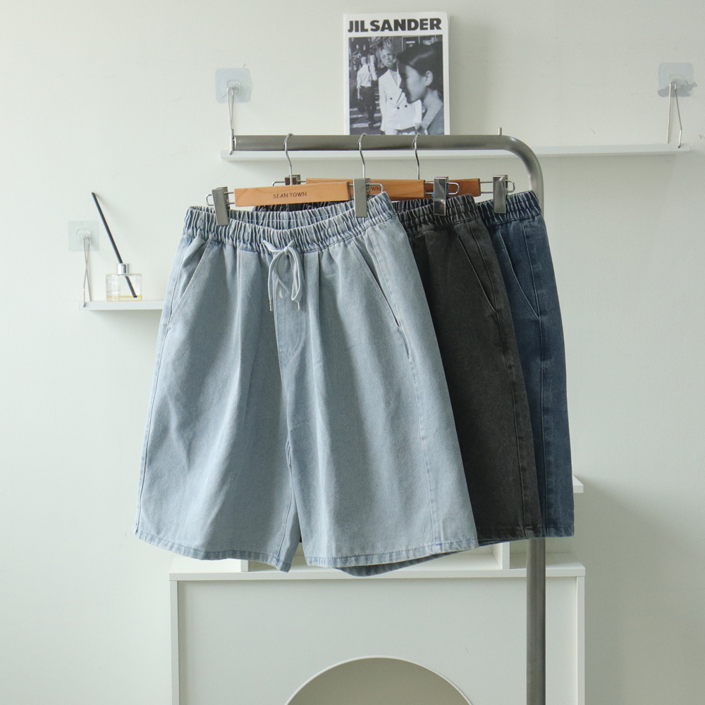 남자 반바지 남성여름바지 데님 버뮤다 팬츠 남자청반바지 - 상세 이미지 4