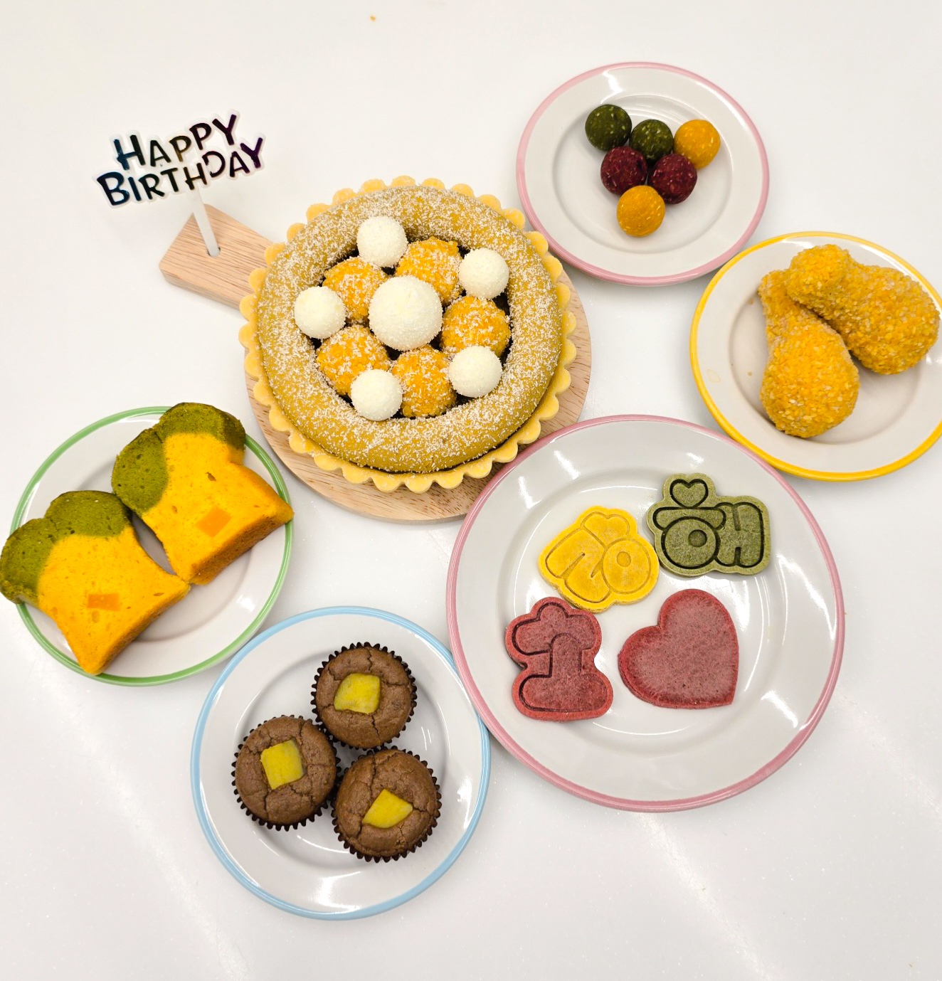 강아지케이크 생일파티상 12종 풀패키지 생일상수제간식 각종용품세트 - 상세 이미지 4