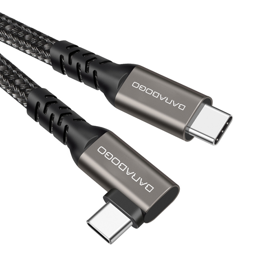 바라보고 USB4 C타입 ㄱ자형 고속충전 케이블 240W 40Gbps 그레이, 1개, 1.5m - 상세 이미지 5