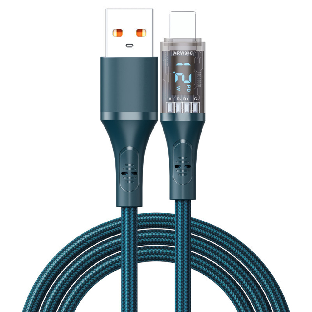 바라보고 USB A타입 to 아이폰 8핀 LED 전력표시 충전 케이블 - 상세 이미지 2