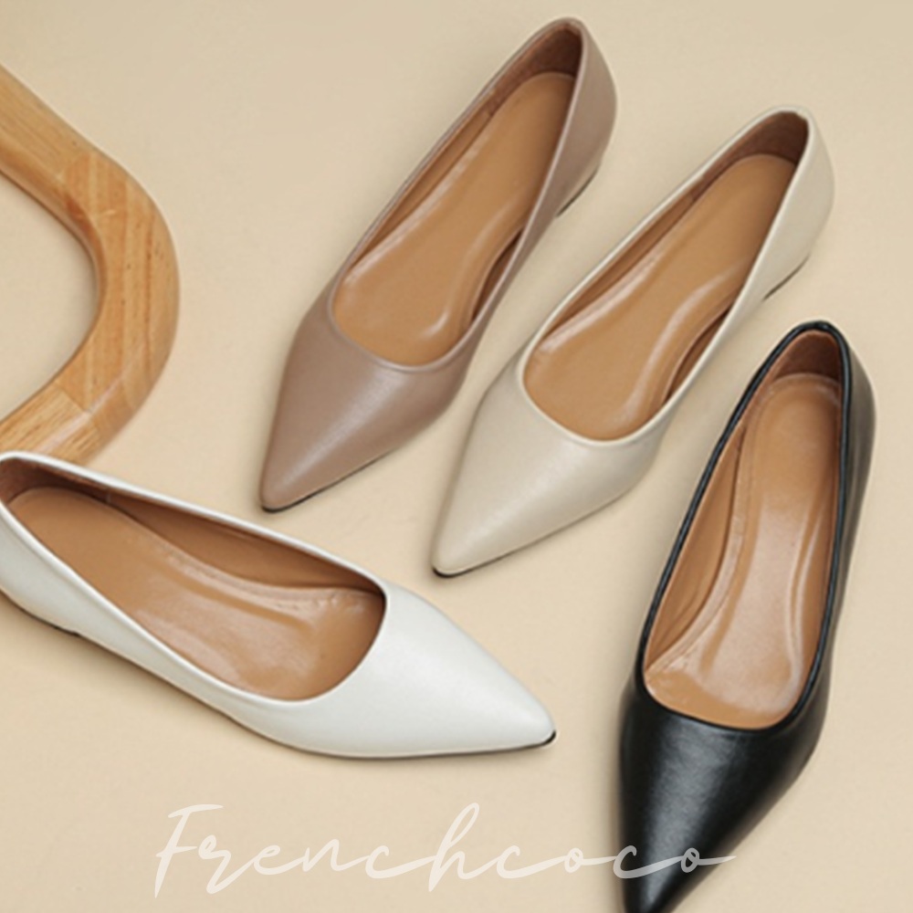 프렌치코코 발편한 구두 면접구두 로퍼 굽낮은여성구두 스틸레토 오피스 플랫슈즈