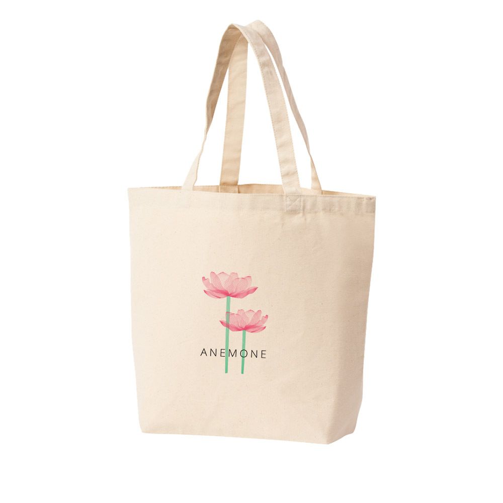 에코백 토트백 수련화 ANEMONE 연꽃 여성가방 : 초록마당입니다