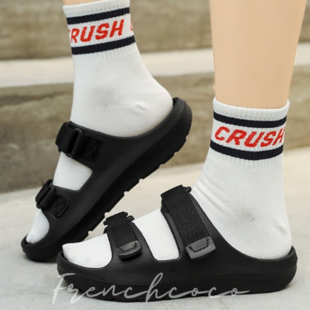 프렌치코코 발편한 여름 사무실 슬리퍼 실내화 버클 스트랩