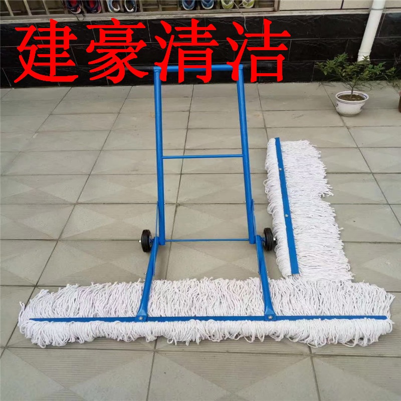대형 푸쉬형 바닥청소 밀대 산업용손걸레 이동식걸레 110cm 푸셔(알루미늄) 1개 이미지 6
