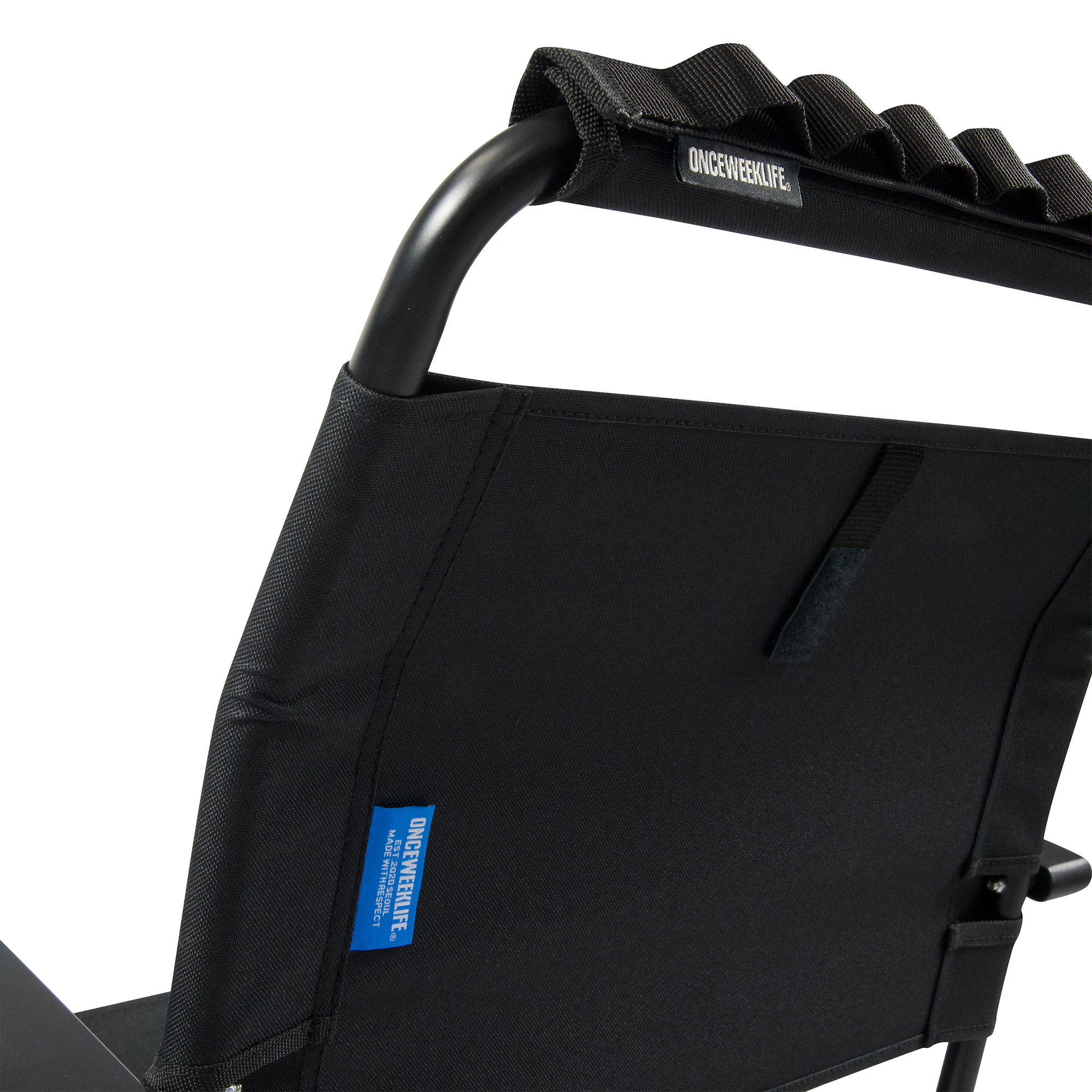 원스위크라이프 캠핑 접이식 폴딩 휴대용 경량 로버 체어 블랙