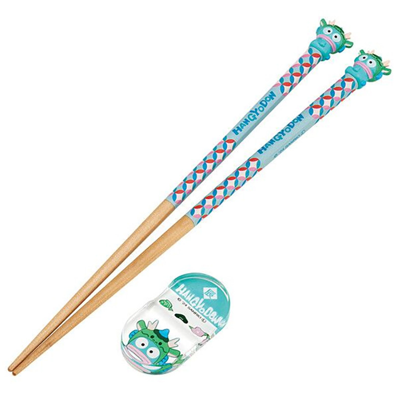 스케이터 산리오 한교동 진 캐릭터 마스코트 간지 젓가락 X 받침 세트 21cm AND45AH - 주방·식기 - 하카타몰