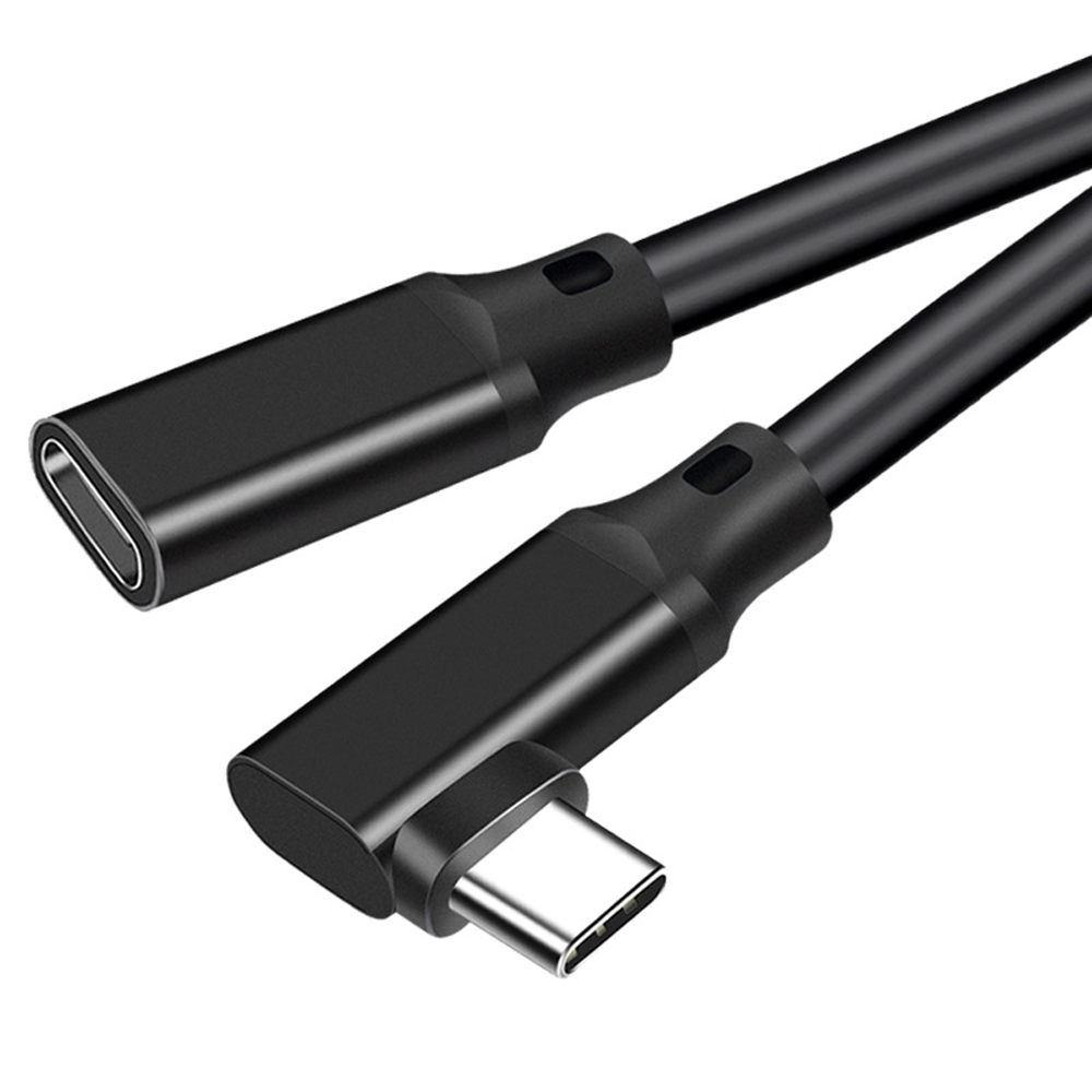 바라보고 USB3.2 Gen2 C타입 ㄱ자형 연장케이블 20Gbps 블랙, 1개, 3m - 상세 이미지 5