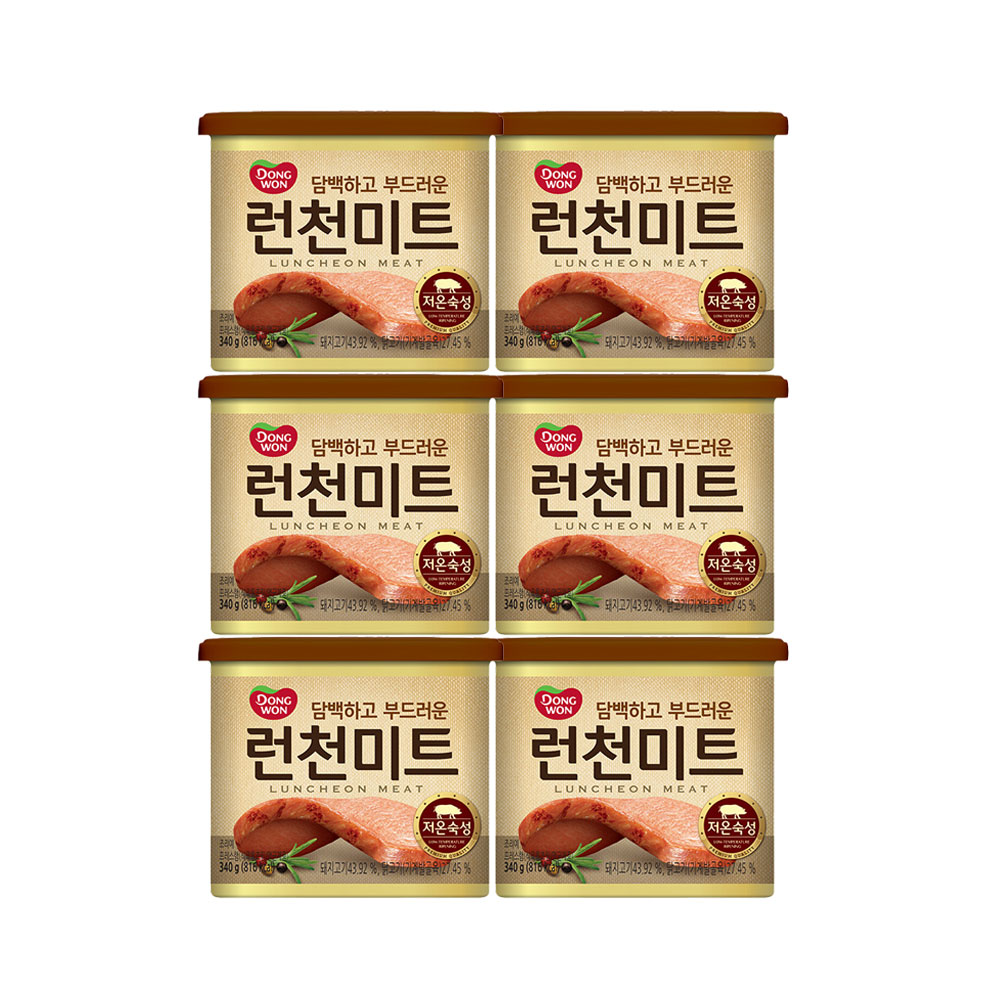 동원 런천미트 340g 통조림햄 6개 : THE프리미엄