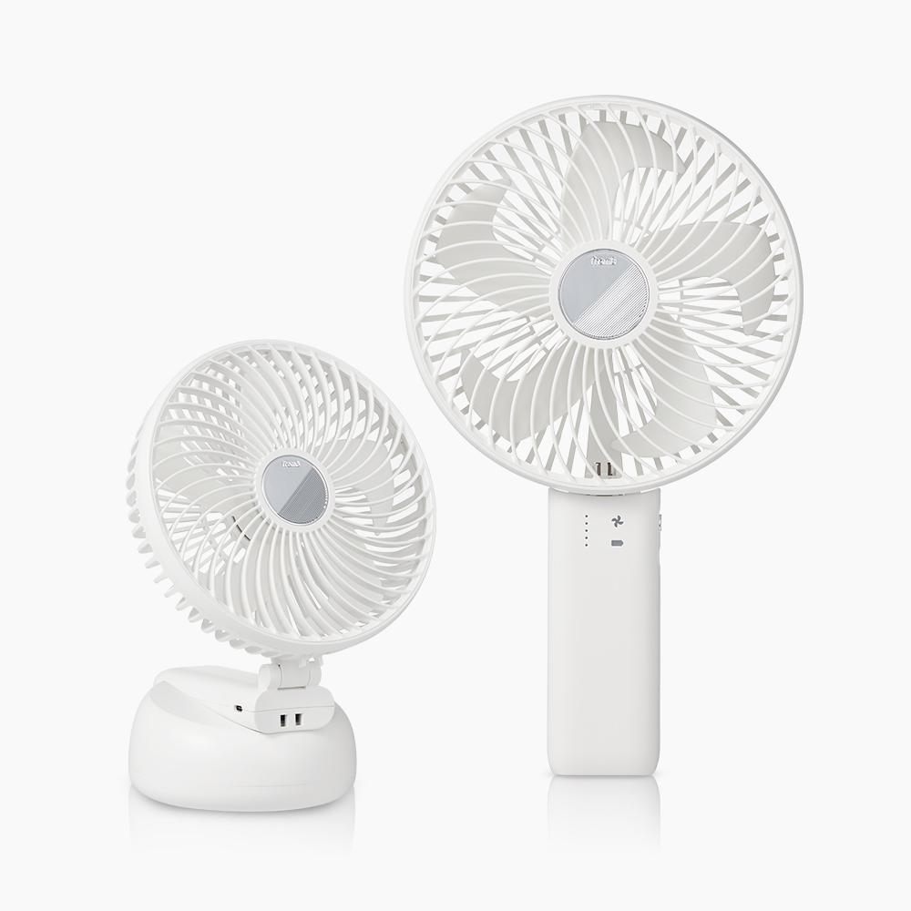프롬비 윈드스핀 빅팬 무선 폴더블 휴대용 선풍기 FB150 스노우화이트 제품 이미지