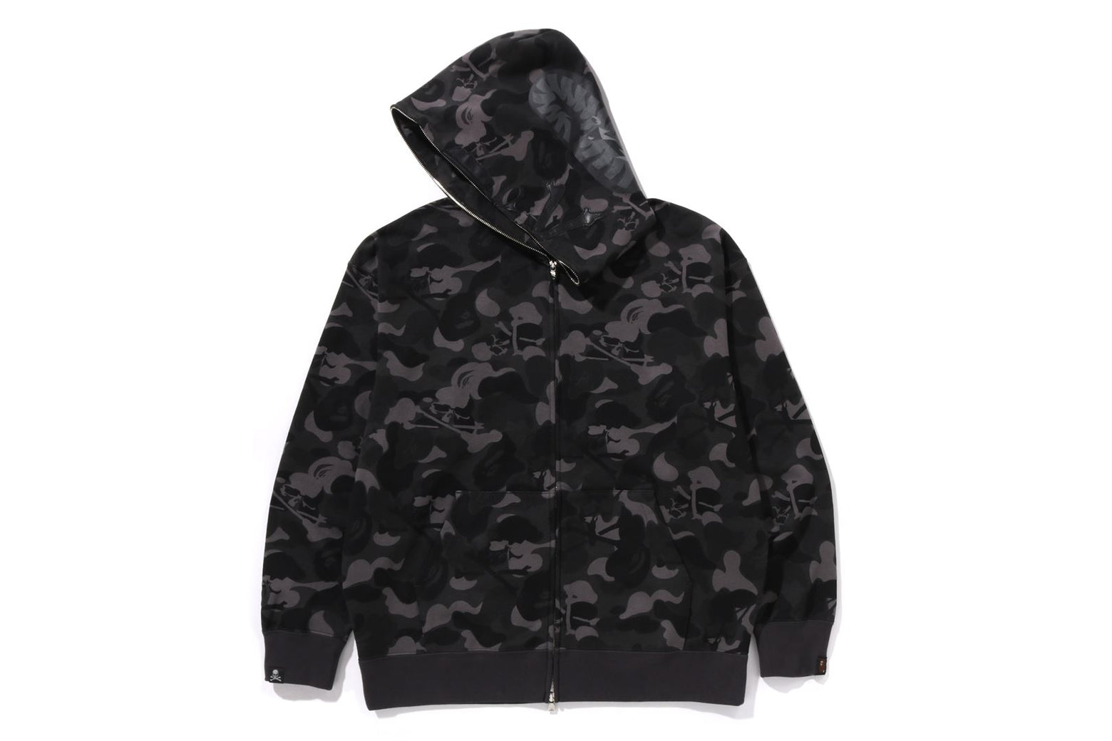 베이프 X MMJ 후드집업 SKULL CAMO RELAXED FIT FULL ZIP HOODIE 15TH 4월 신상 1L23-115-908 - 상세 이미지 3