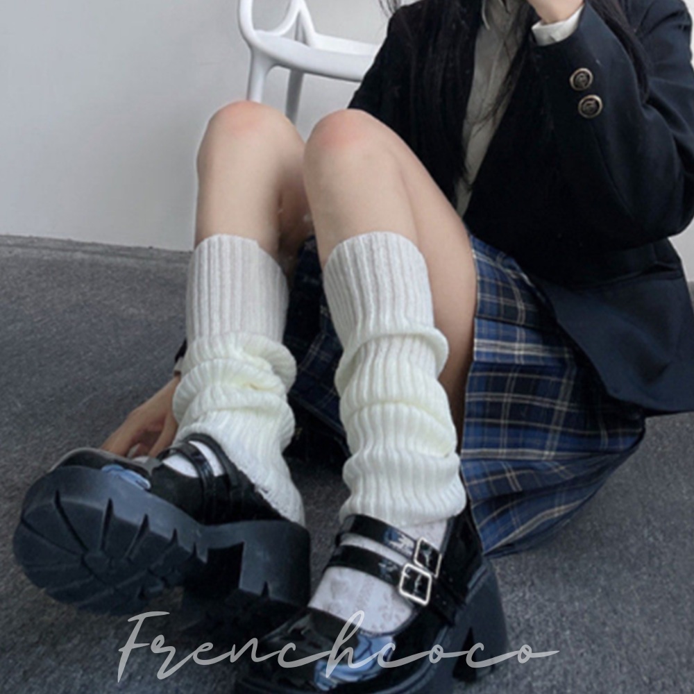 프렌치코코 반바지코디 루즈삭스 무릎양말 니삭스 종아리커버 - 메인 이미지