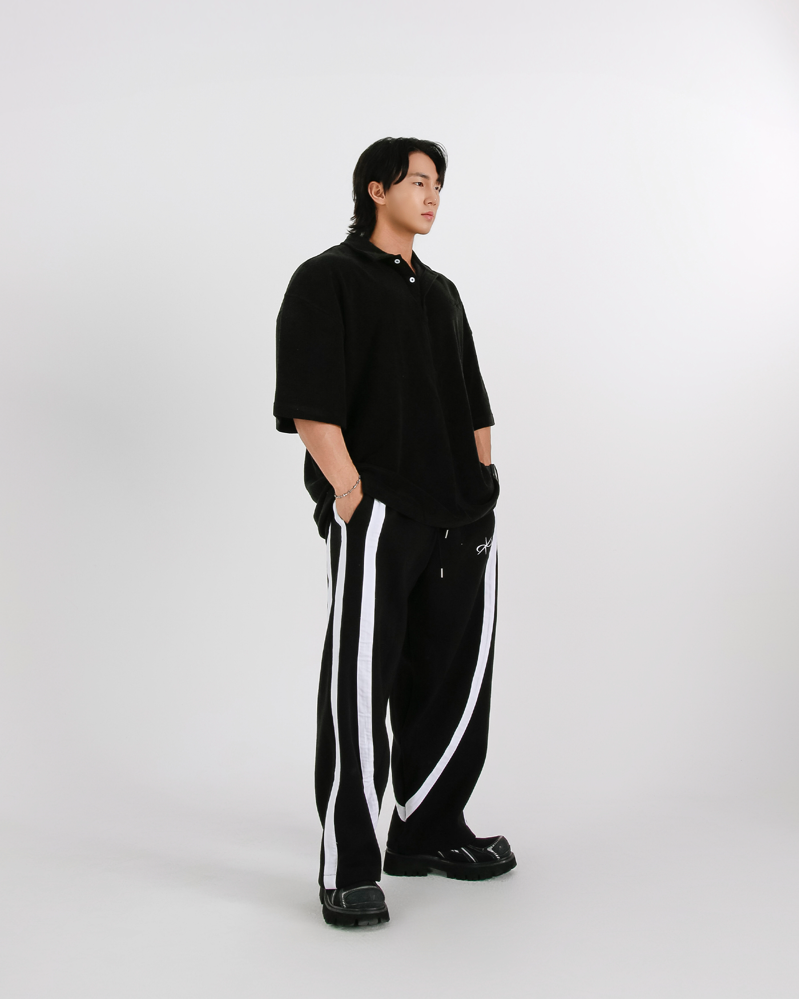 렙시멈 짐웨어, 트리플라인 와이드 스웻팬츠 (3Colors) - 상세 이미지 5