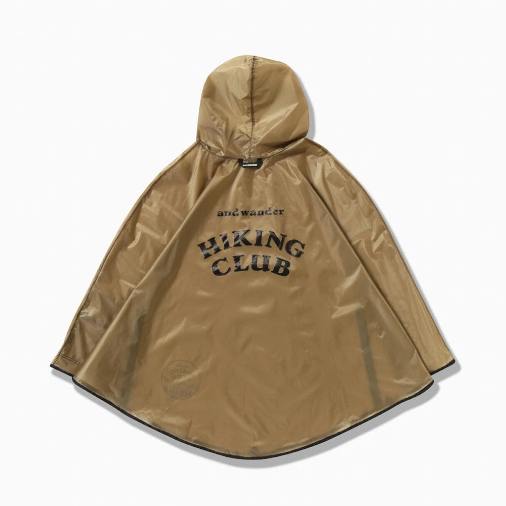 앤드원더 자켓 hiking club sil poncho 25SS 판초 우비 5745177303 - 상세 이미지 2