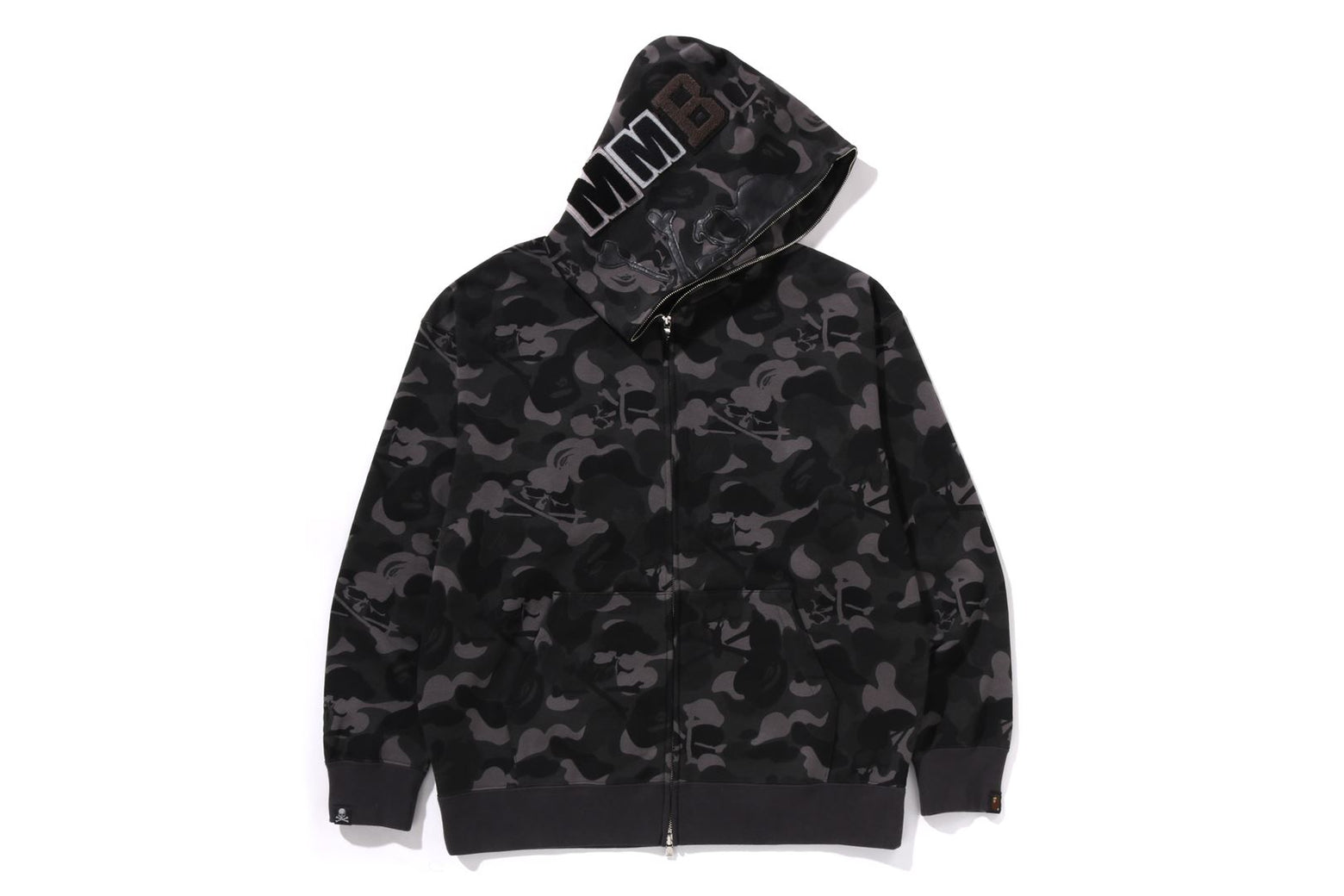 베이프 X MMJ 후드집업 SKULL CAMO RELAXED FIT FULL ZIP HOODIE 15TH 4월 신상 1L23-115-908 - 상세 이미지 2