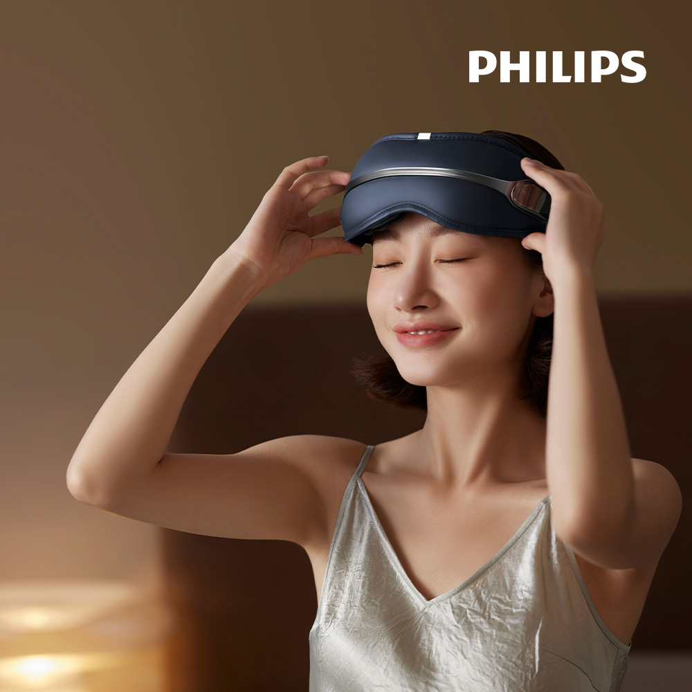 필립스 딥아이 눈 마사지기 PPM2321 진동 온열 블루투스 안마기 눈케어 두드림 상세 이미지 3