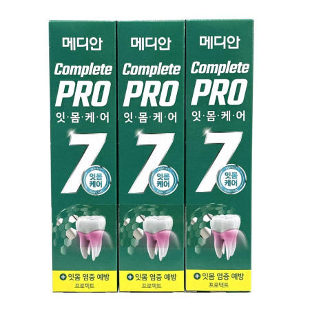 메디안 컴플리트 프로 프로텍트 잇몸 치약 120g 3개입 (유통기한 26.11.27)