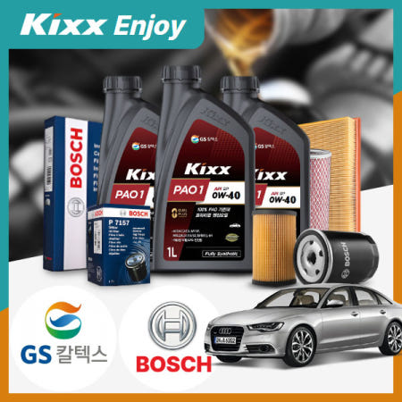 A6(C7)(12~) 2.0TDI 디젤 킥스 파오1 0W40 엔진오일세트 5Liter