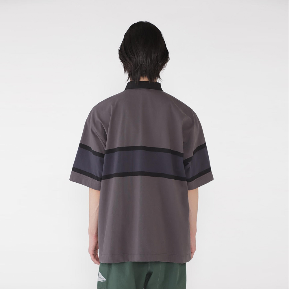 앤드원더 티셔츠 GRAMICCI x and wander tech rugby shirt 25SS 럭비 반팔 5745184518 - 상세 이미지 5