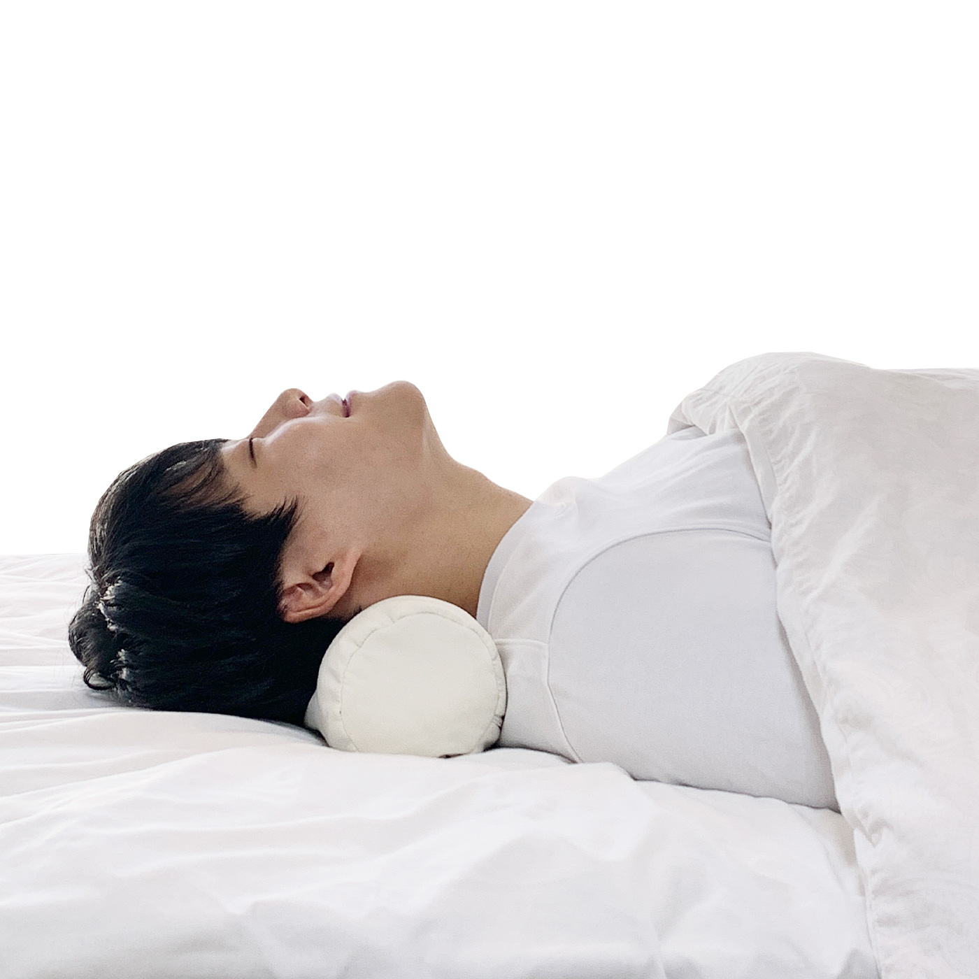 천연 라텍스 목디스크 경추베개 원형 일자목 거북목 목주름 베개 높이10cm