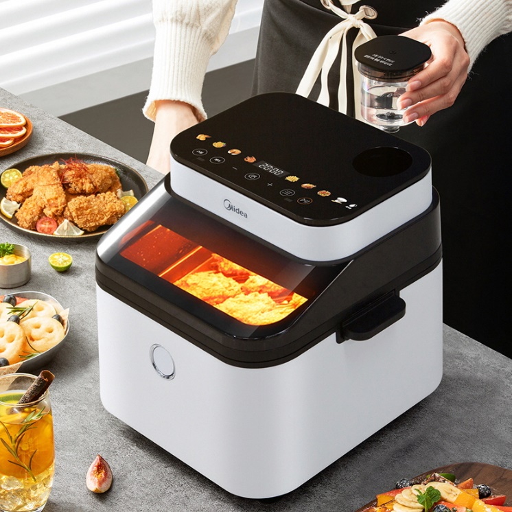 저소음 가정용 스팀에어프라이어 생선 치킨 채소 요거트 고구마 에어프라이기