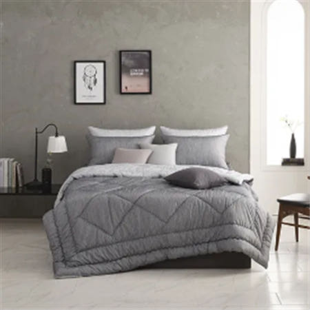 [알레르망] 데런2 차렵이불 D 2종세트 그레이(리버서블)(이불1p + 패드1p)