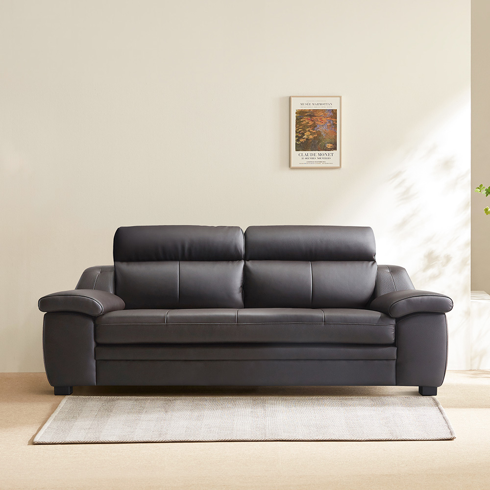 이노센트 데미 천연면피가죽 3인소파 i105596