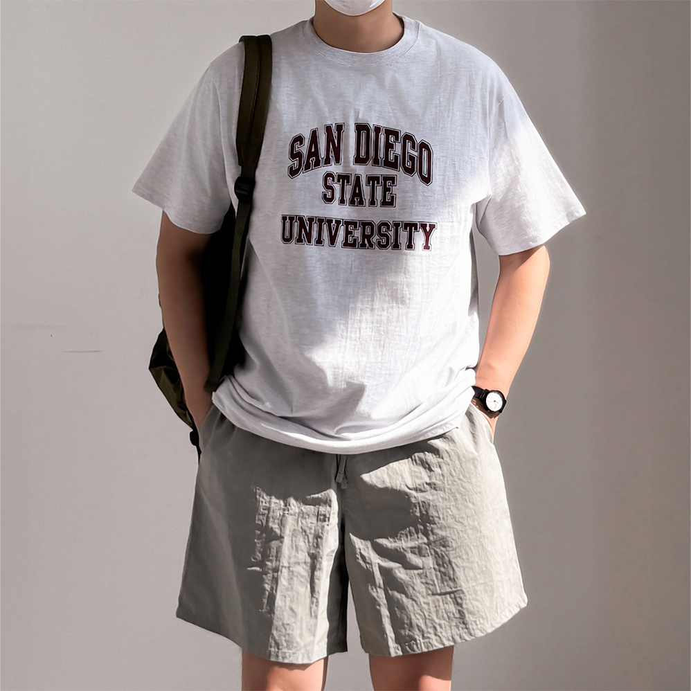 1+1 남자프린팅반팔티 쿨티셔츠 커플반팔티 - 상세 이미지 2