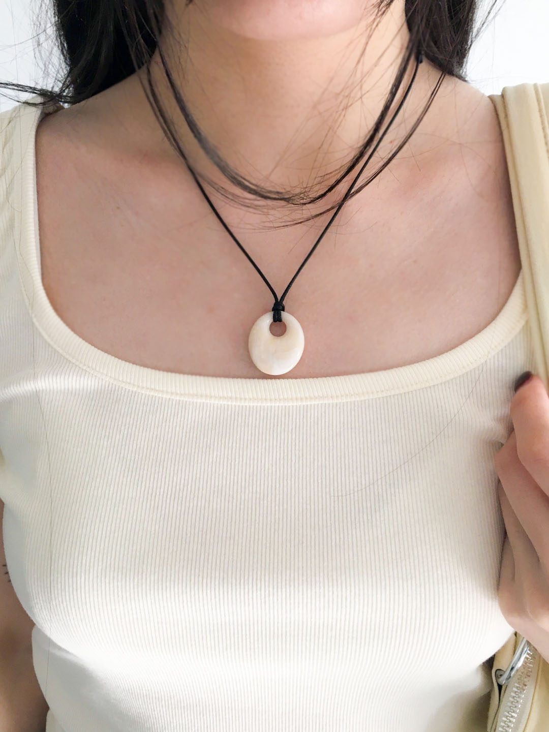 Marble Pendant Necklace 마블 펜던트 네크리스 (길이 조절 가능) 상세 이미지 6