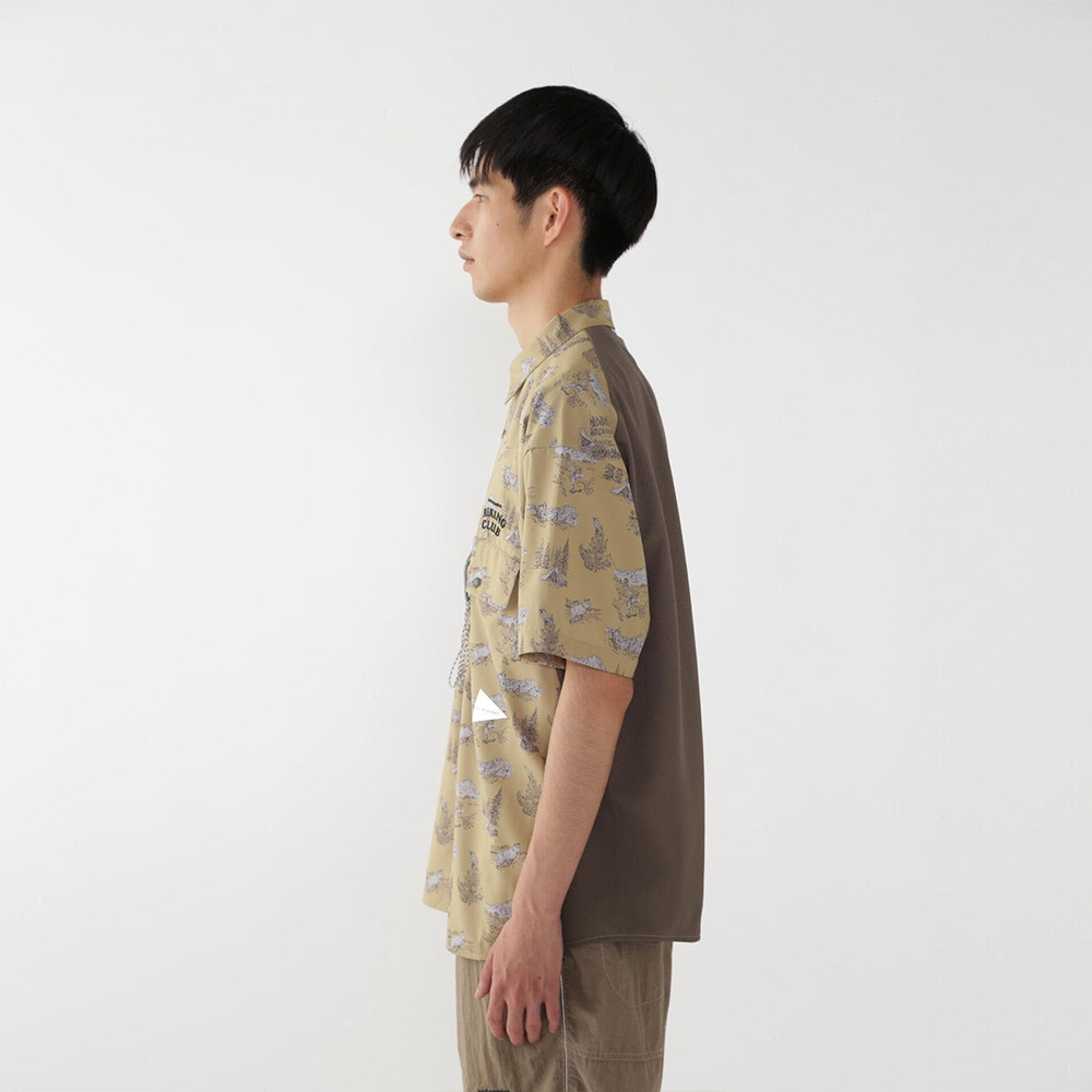앤드원더 셔츠 hiking club tech shirt 25SS 반팔 5745153051 - 상세 이미지 4