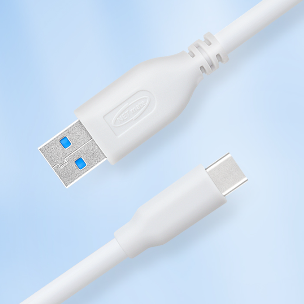 강원전자 넷메이트 USB3.1(3.0) AM-CM C타입 충전 케이블 0.5m, 1개 - 상품 이미지