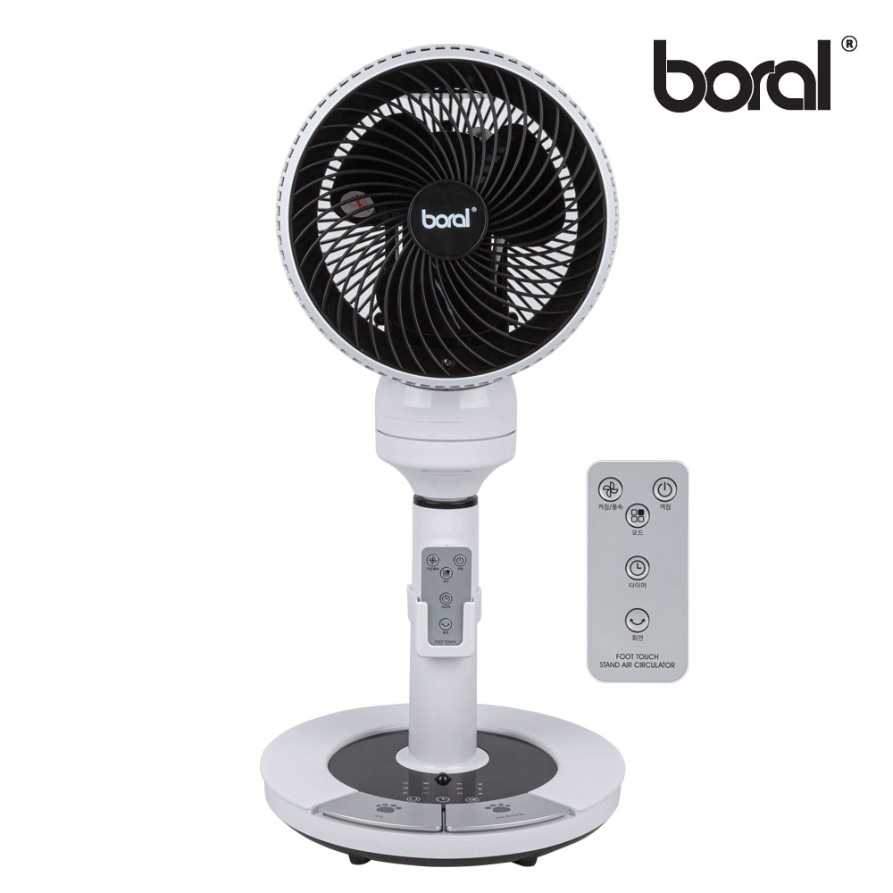 보랄 3D 발터치 스탠드 에어써큘레이터 + 리모컨 BR-NDR330AC