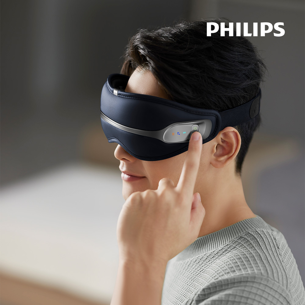 필립스 딥아이 눈 마사지기 PPM2321 진동 온열 블루투스 안마기 눈케어 두드림 상세 이미지 2