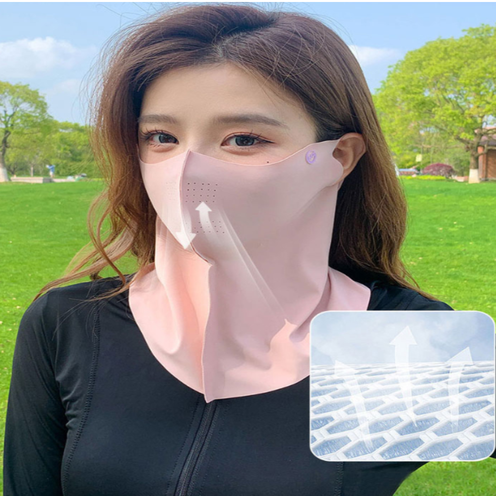 1+1 여성 골프 자외선차단 안면 햇빛가리개 쿨 여름 얼굴 햇빛가리개 스포츠 등산 마스크 - 상세 이미지 2