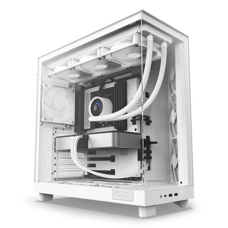 NZXT H6 Flow 대원씨티에스 컴퓨터 PC 케이스 (화이트)