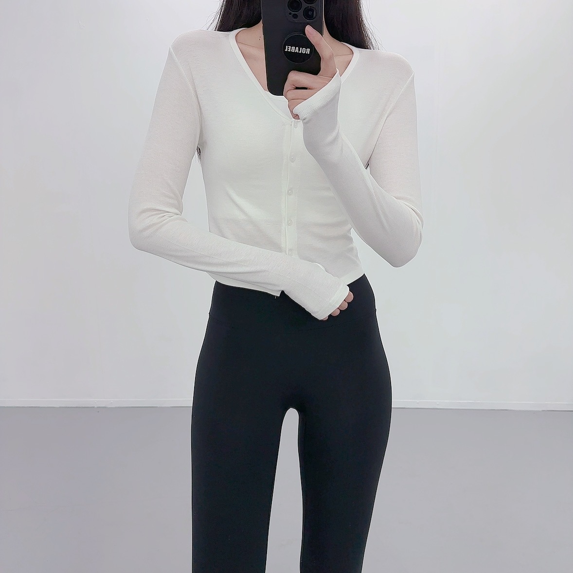 필라테스복 필라테스가디건 여성 요가복 필라테스복장 상의 애슬레저 - 상세 이미지 3