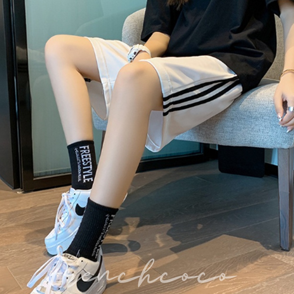 프렌치코코 런닝 팬츠 편한 트레이닝 반바지 홈웨어 밴딩 홈웨어