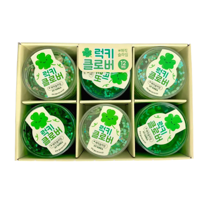 럭키 행운의 클로버 액괴 촉감놀이 슬라임 : 키즈 놀이터